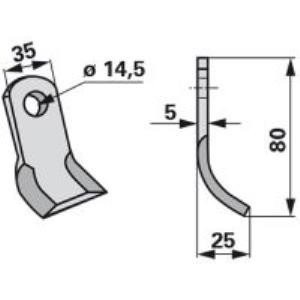 Y-Messer zu Falconero Mulcher